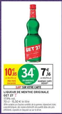 Liqueur de Menthe Originale GET 27