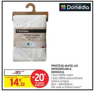 PROTÈGE MATELAS IMPERMÉABLE DOMÉDIA