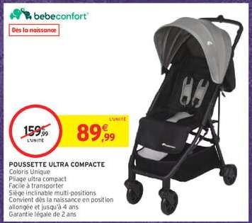 Poussette ultra compacte