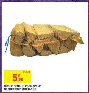 BUCHE FENDUE 25CM 12DM³