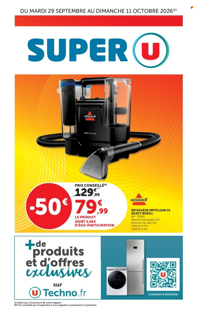 Catalogue SUPER U - 29.09.2026 - 11.10.2026. Page 1