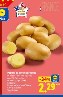 Pomme de terre chair ferme