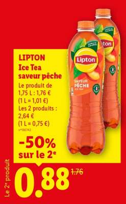 Lipton ice tea saveur pêche