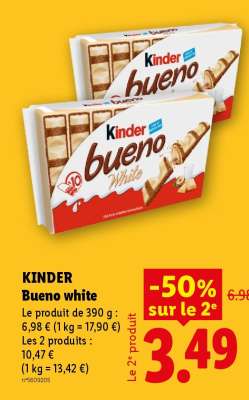 KINDER Bueno White