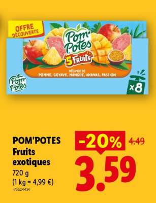 POM'POTES Fruits exotiques