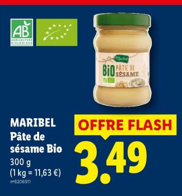 MARIBEL Pâte de sésame Bio