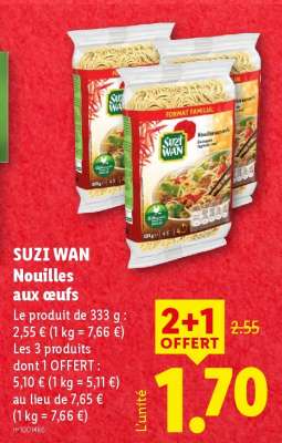 SUZI WAN Nouilles aux Oeufs