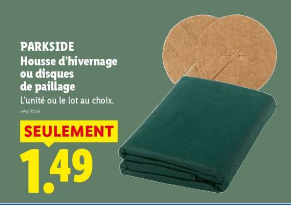 PARKSIDE Housse d'hivernage ou disques de paillage