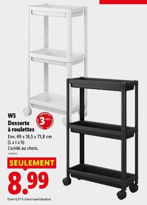 W5 Desserte à roulettes