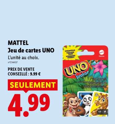 MATTEL Jeu de cartes UNO