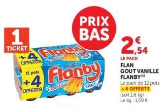 Flan Goût Vanille Flanby