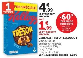 Céréales Trésor Kellogg's