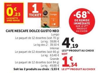 CAFE NESCAFE DOLCE GUSTO NEO