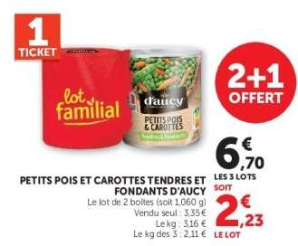 PETITS POIS ET CAROTTES TENDRES ET FONDANTS D'AUCY