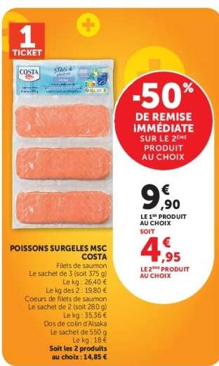 POISSONS SURGELES MSC COSTA