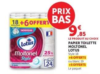 Papier Toilette Moltonel Lotus