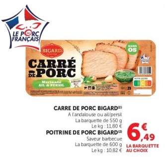 CARRE DE PORC BIGARD