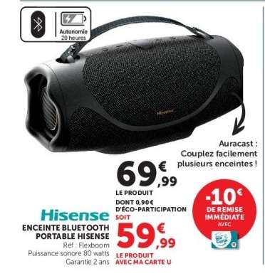 Hisense Enceinte Bluetooth Portable