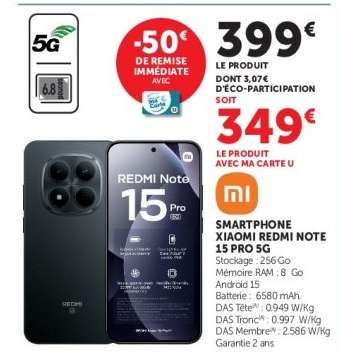 Smartphone Xiaomi Redmi Note 15 Pro 5G