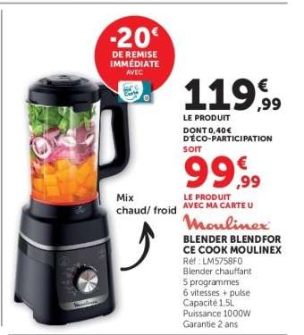 Moulinex Blender Blendforce Cook
