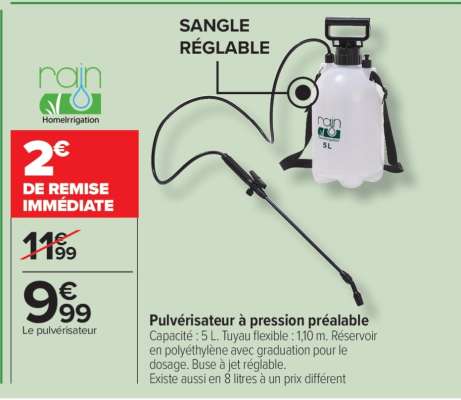 Pulvérisateur à pression préalable