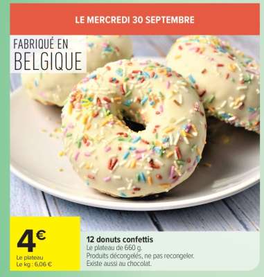 12 donuts confettis