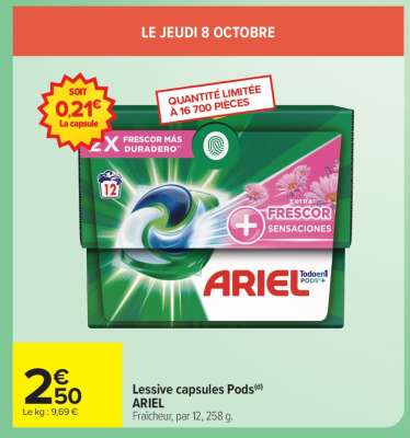Lessive capsules Pods ARIEL