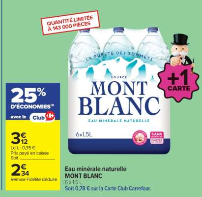 Eau Minérale Naturelle Mont Blanc