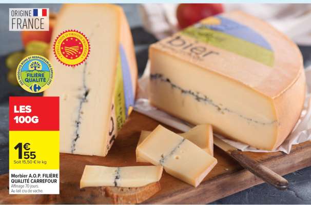 Morbier A.O.P. FILIÈRE QUALITÉ CARREFOUR
