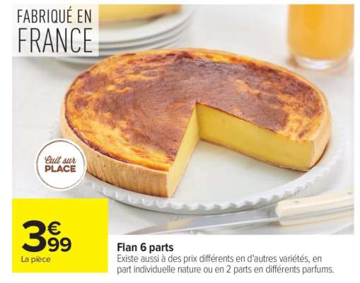 Flan 6 parts