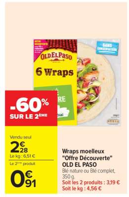 Wraps moelleux "Offre Découverte" OLD EL PASO
