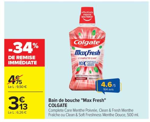 Bain de bouche 'Max Fresh' COLGATE