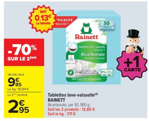 TABLETTES LAVE VAISSELLE "RAINETT"