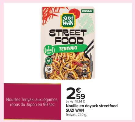 Nouille en doyack streetfood SUZI WAN