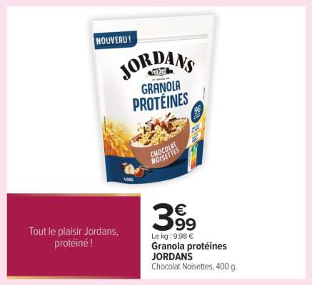 Granola protéines JORDANS