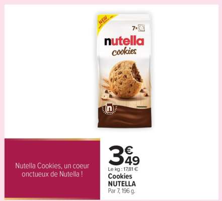 Cookies NUTELLA