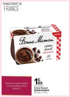 Crème Dessert BONNE MAMAN