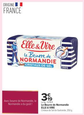 Le Beurre de Normandie ELLE & VIRE