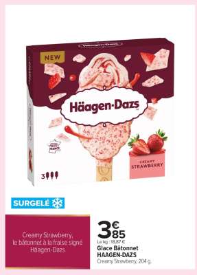 Glace Bâtonnet HAAGEN-DAZS