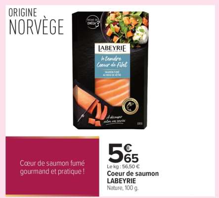 Coeur de saumon LABEYRIE