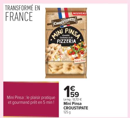 Mini Pinsa CROUSTIPATE