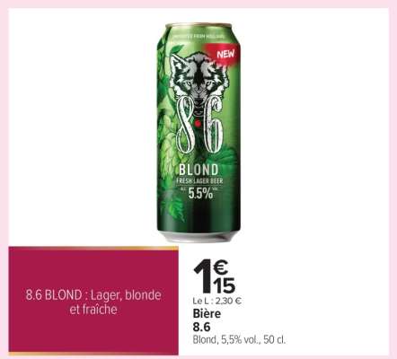 Bière 8.6 BLOND