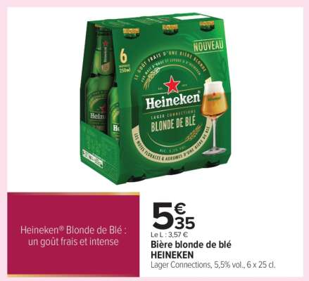 Bière Blonde de Blé HEINEKEN