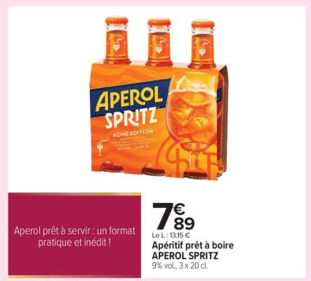 Apéritif prêt à boire APEROL SPRITZ