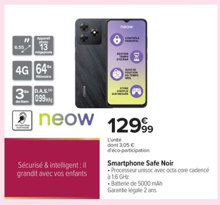 Smartphone Safe Noir