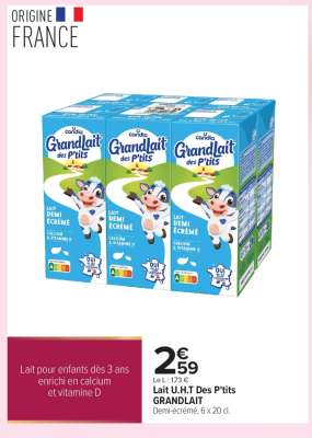 Lait U.H.T Des P'tits GRANDLAIT
