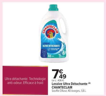 Lessive Ultra Détachante CHANTECLAIR