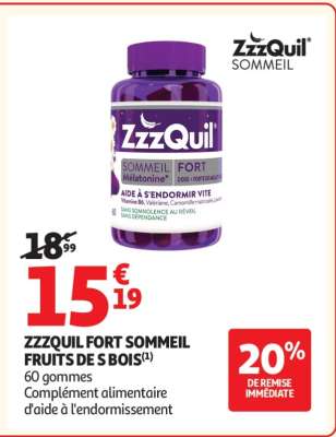 ZZZQUIL FORT SOMMEIL FRUITS DE S BOIS