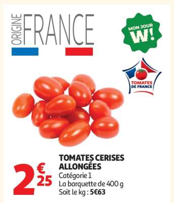 Tomates Cerises Allongées
