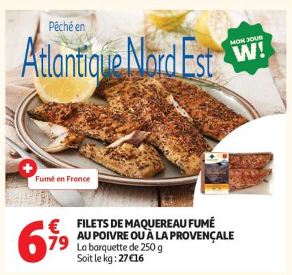 Filets De Maquereau Fumé Au Poivre Ou À La Provençale